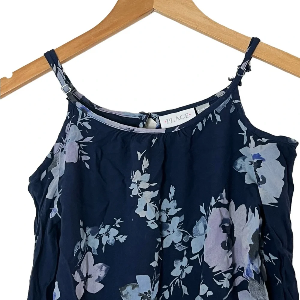 The Children’s Place | Rayon floral long sleeve cold shoulder short romp…